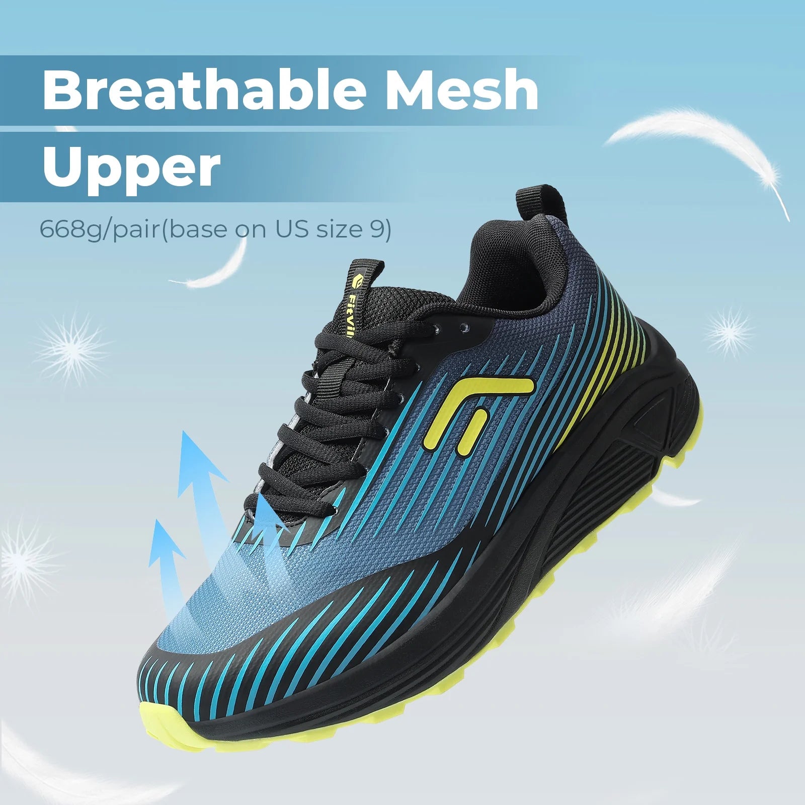 Mens Trail Running Shoes Wide Shoes for Men, Breathable Training Sneakers，14 Wide